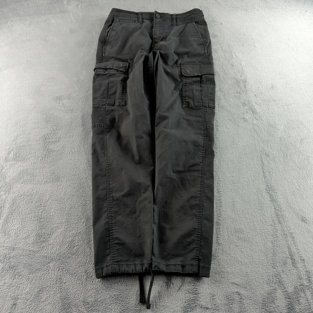 American Eagle‎ Cargo Pants Mens 30 Black Faded Raver Punk Grunge 90s Y2K Style